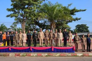 พิธีปล่อยแถวกวาดล้างอาชญากรรม การอำนวยความสะดวกด้านการจราจรและลดอุบัติเหตุทางถนน ช่วงเทศกาลประเพณีลอยกระทง ปี 2567