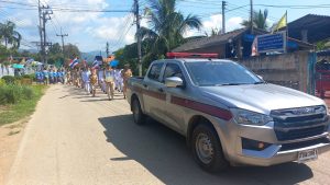 อำนวยความสะดวกด้านการจราจร และนำขบวนคณะรับมอบเงินพระราชทานขวัญถุงกองทุนแม่ของแผ่นดิน