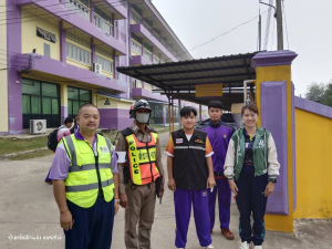 กวดขันวินัยจราจรการสวมหมวกนิรภัย ๑๐๐% ณ โรงเรียนดอกคำใต้วิทยาคม