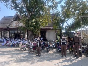 รักษาความสงบเรียบร้อยพิธียกซ่อฟ้าวัดศรีชุม