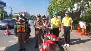 รณรงค์ป้องกันและลดอุบัติเหตุทางถนนช่วงเทศกาลปีใหม่ 2568