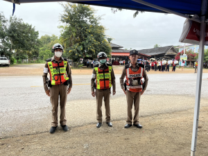 อำนวยความสะดวกและจัดการจราจรงานกีฬาสีโรงเรียนงำเมืองวิทยาคม