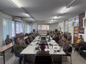 ข่าวกิจกรรมที่ 1. ประชุมแจ้งประกาศของสถานีเรื่องการต่อต้านการรับสินบนและไม่รับของขวัญและของกำนัล