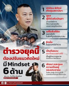 ตำรวจต้องมี Mindset 6 ด้าน