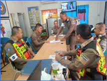 ร่วมประชุมวางแผนการปฏิบัติในการซ้อมแผนอุบัติเหตุหมู่ ณ ศูนย์ปฏิบัติการจราจร สภ.ดอกคำใต้
