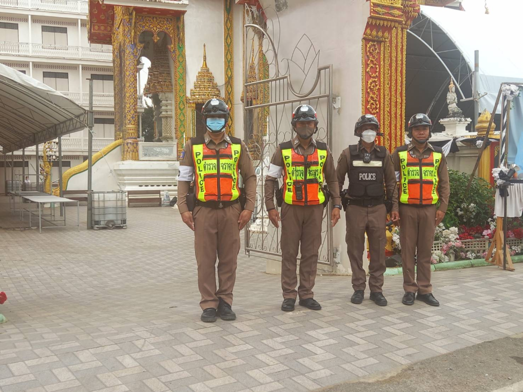 จราจร สภ.ดอกคำใต้ อำนวยความสะดวกและจัดการจราจรพิธีบำเพ็ญกุศลศพ แม่ชีคำปุ๋ย ไชยวงค์