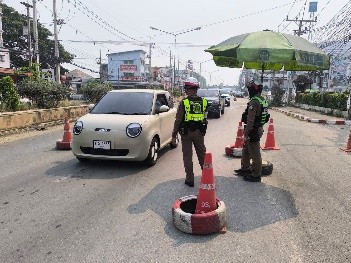 กวดขันวินัยจราจรและลดอุบัติเหตุทางถนน ช่วงเทศกาลสงกรานต์ วันที่ 7